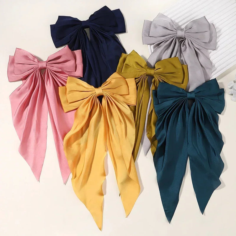 Elegant Bow Ribbon Hair Clip Fashion
