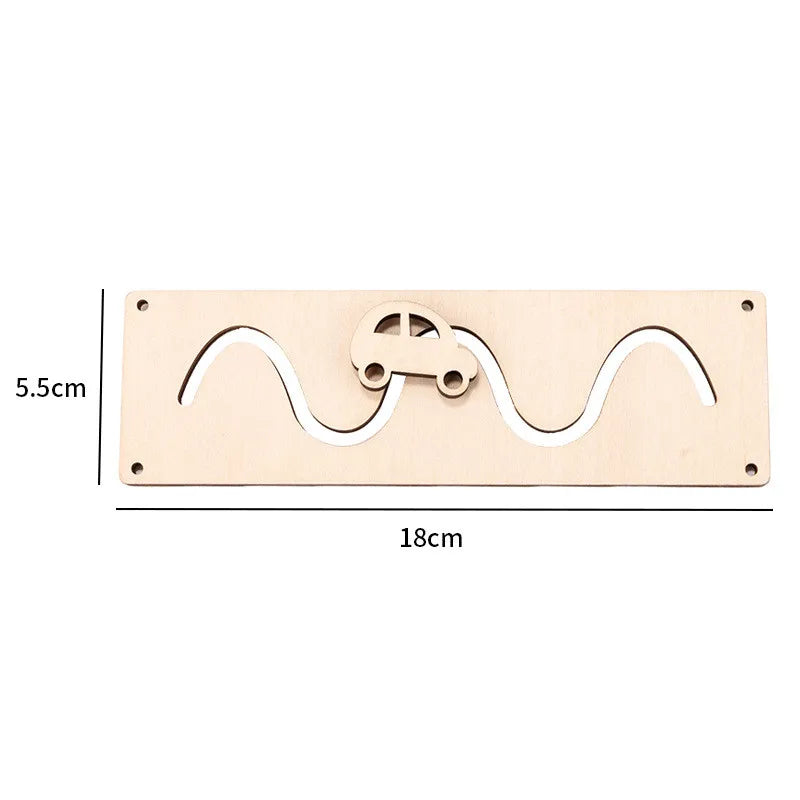 DIY Montessori Busy Board Wooden Accessories