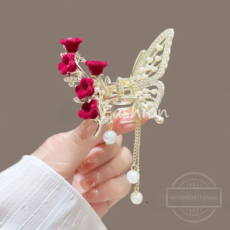 Hair Clip Butterfly Tassel Fashion