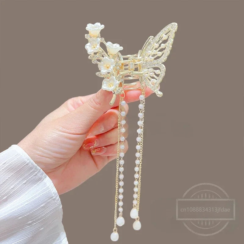 Hair Clip Butterfly Tassel Fashion