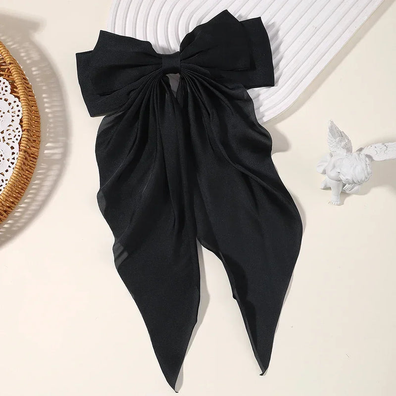 Elegant Bow Ribbon Hair Clip Fashion