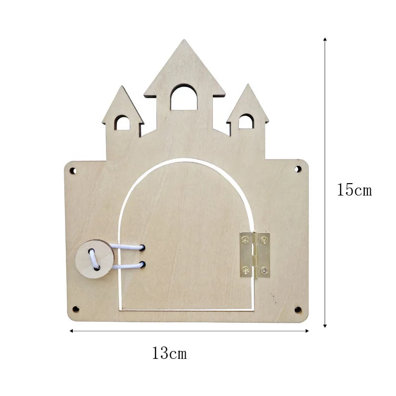 DIY Montessori Busy Board Wooden Accessories