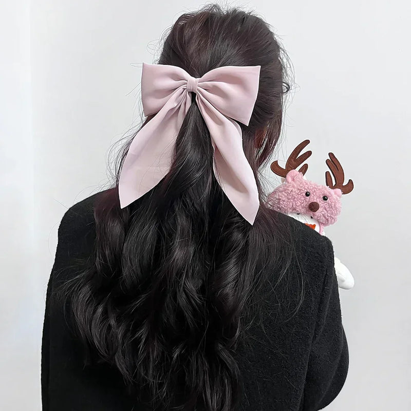 Elegant Bow Ribbon Hair Clip Fashion