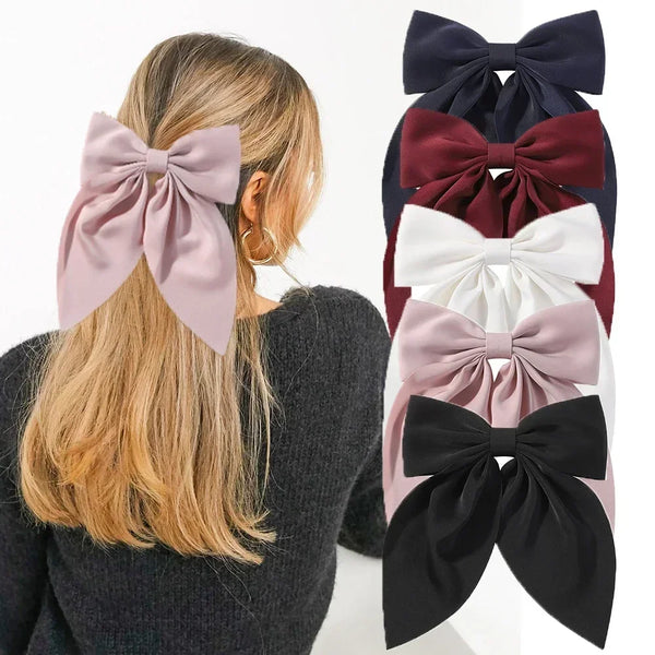 Elegant Bow Ribbon Hair Clip Fashion
