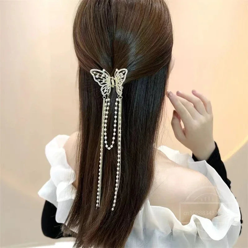 Hair Clip Butterfly Tassel Fashion