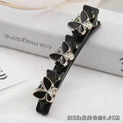 Fashion Sparkling Crystal Stone Braided Hair Clips