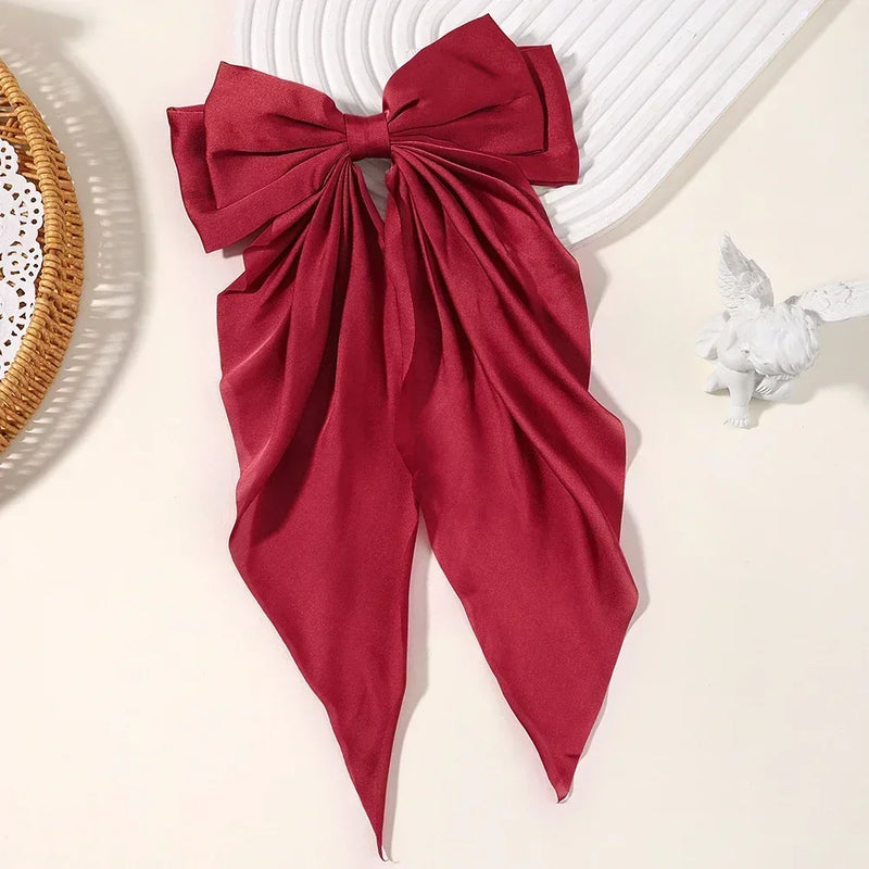 Elegant Bow Ribbon Hair Clip Fashion