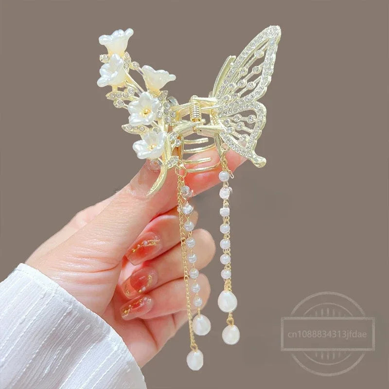 Hair Clip Butterfly Tassel Fashion