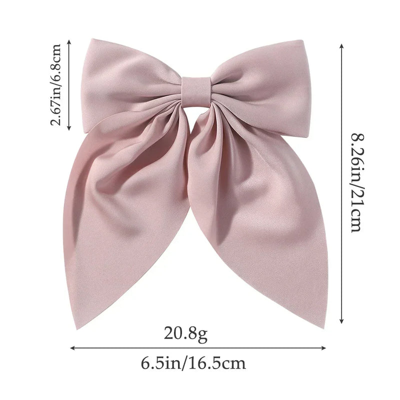 Elegant Bow Ribbon Hair Clip Fashion